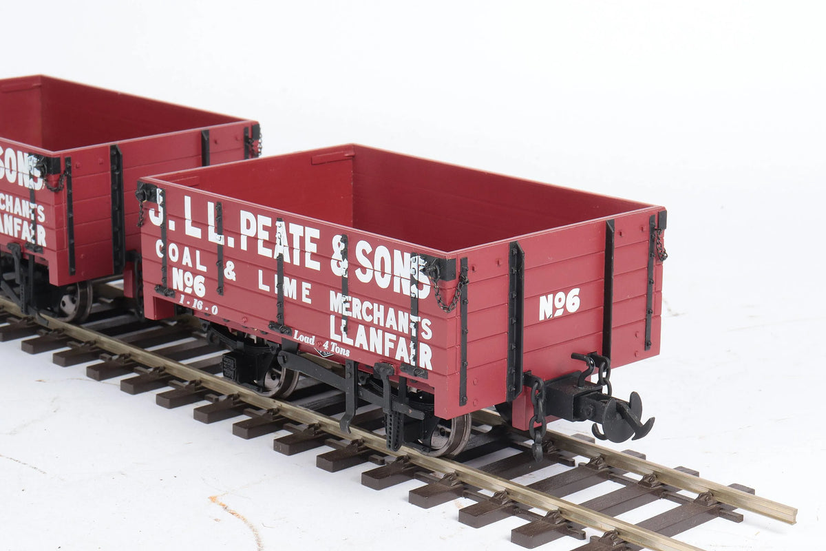 Pair of 45mm gauge Welshpool & Llanfair open wagons