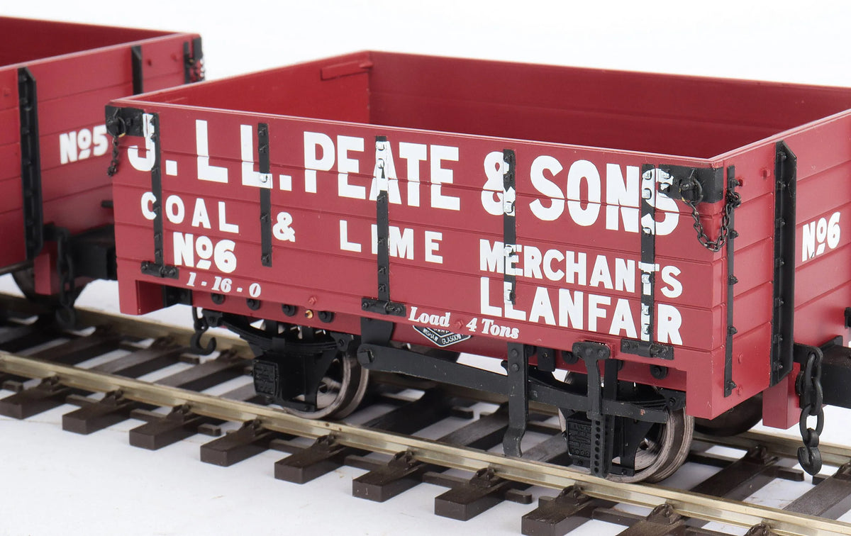 Pair of 45mm gauge Welshpool & Llanfair open wagons