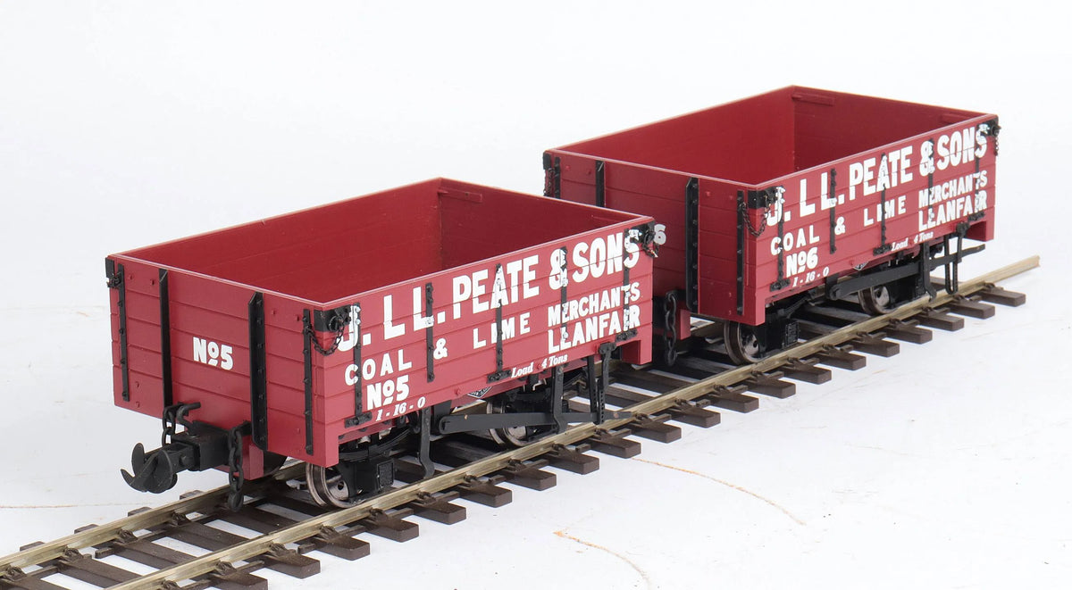 Pair of 45mm gauge Welshpool & Llanfair open wagons