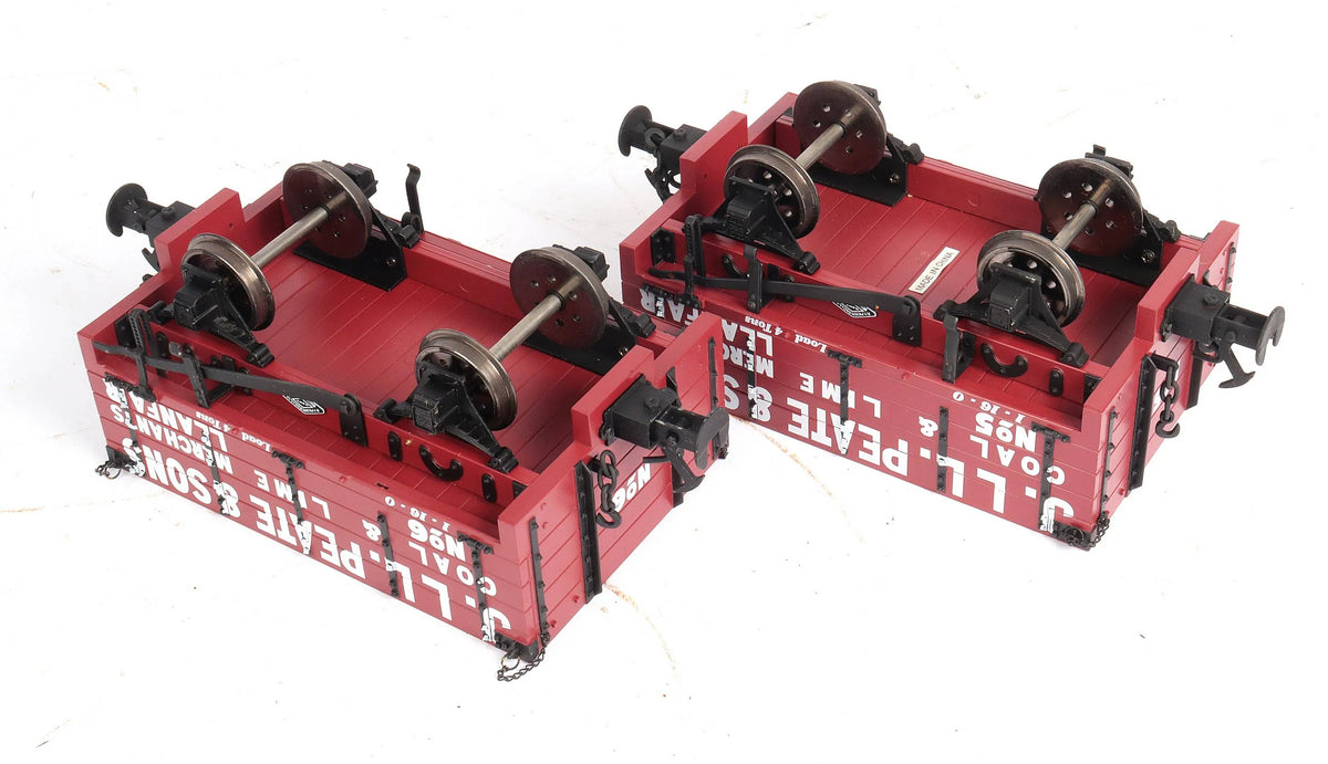 Pair of 45mm gauge Welshpool & Llanfair open wagons