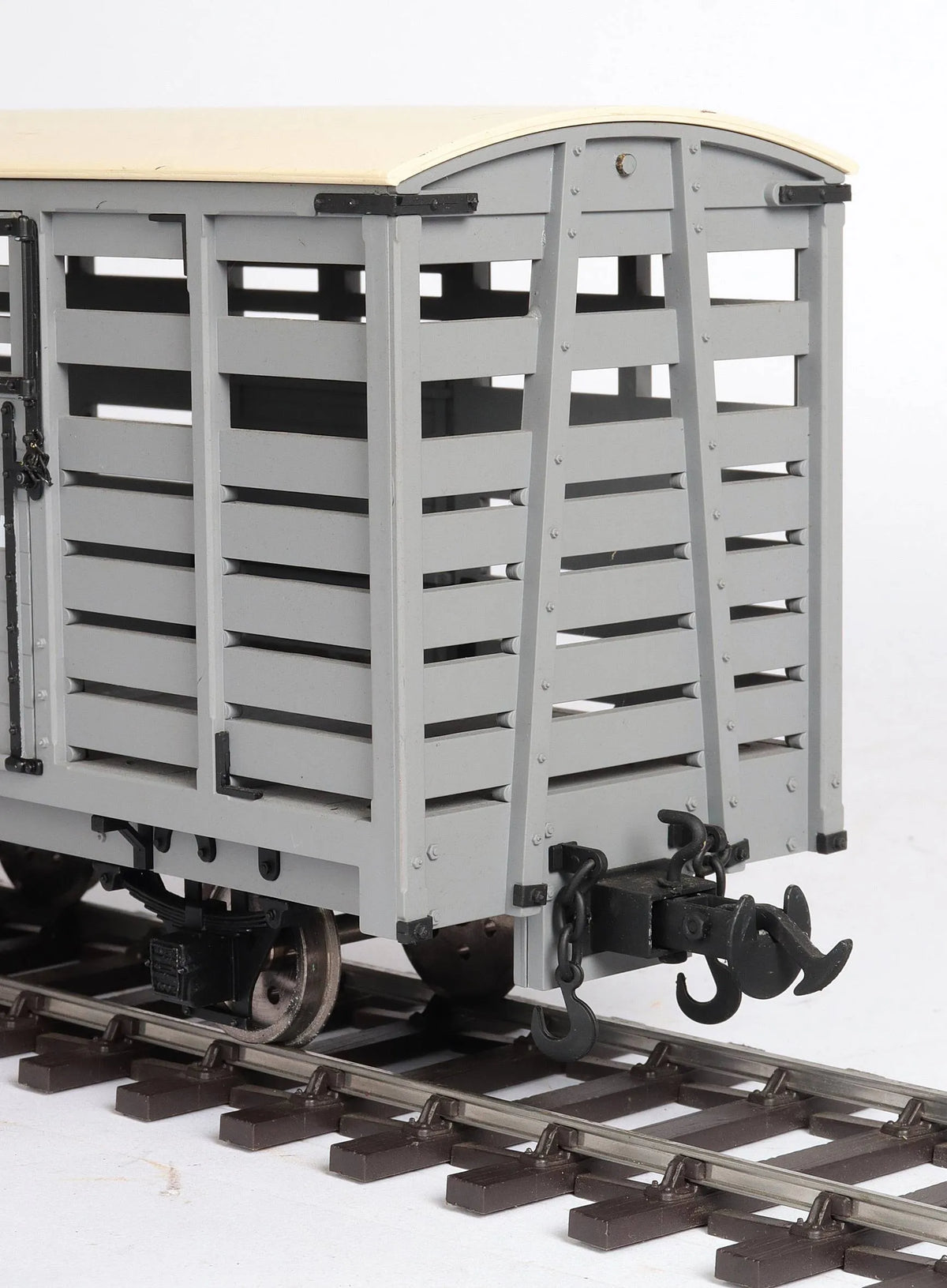 Pair of 45mm gauge Welshpool & Llanfair cattle wagons