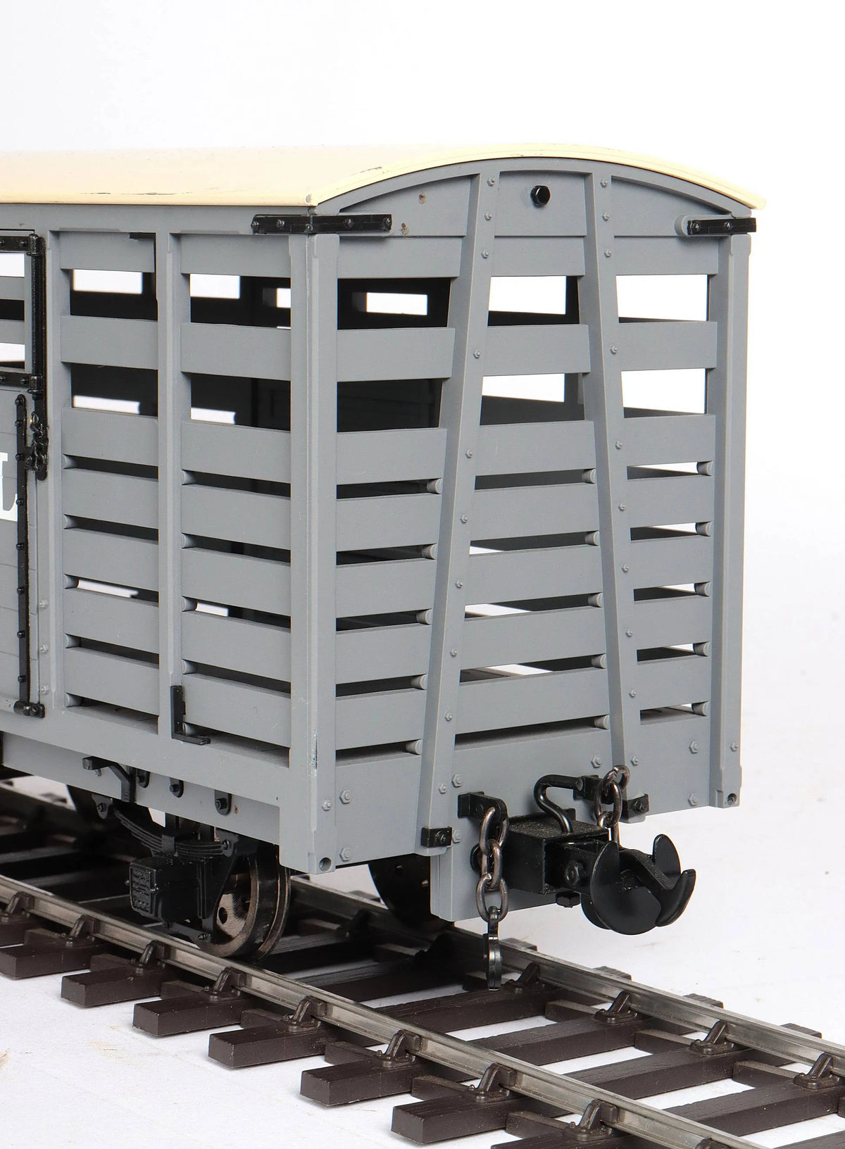Pair of 45mm gauge Welshpool & Llanfair cattle wagons