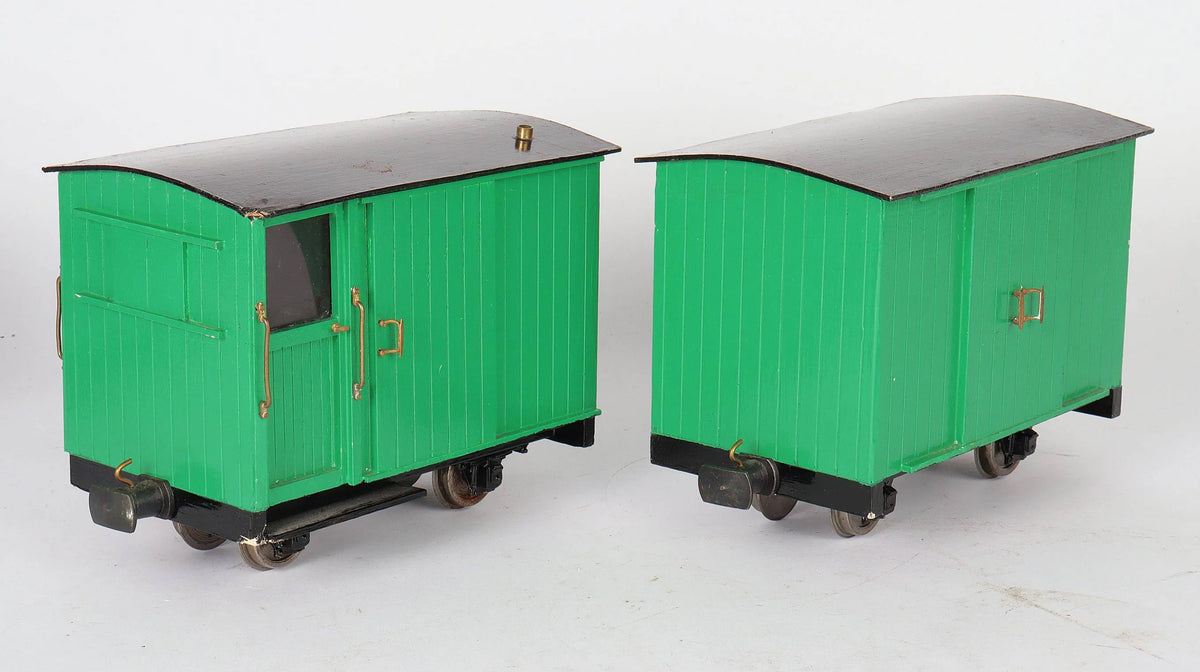 Rake of 32mm gauge wagons