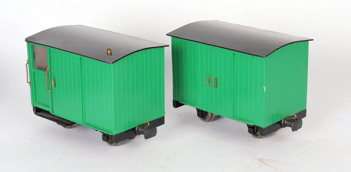 Rake of 32mm gauge wagons