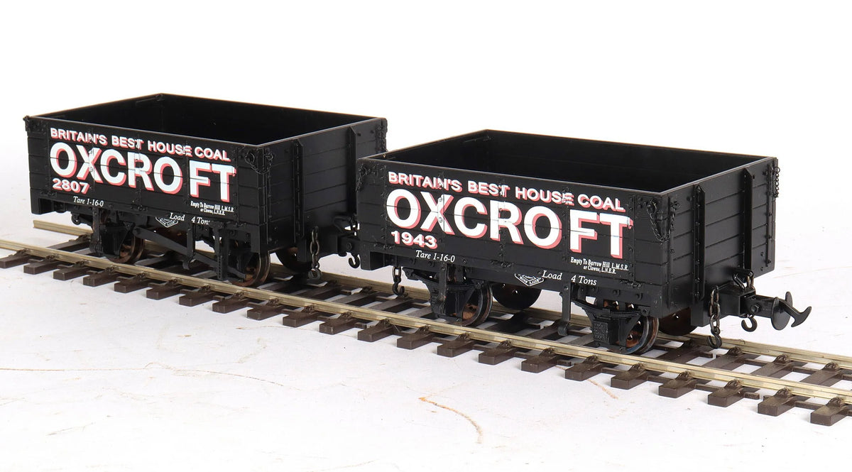 Pair 45mm gauge Welshpool & Llanfair "Oxcroft" open wagons