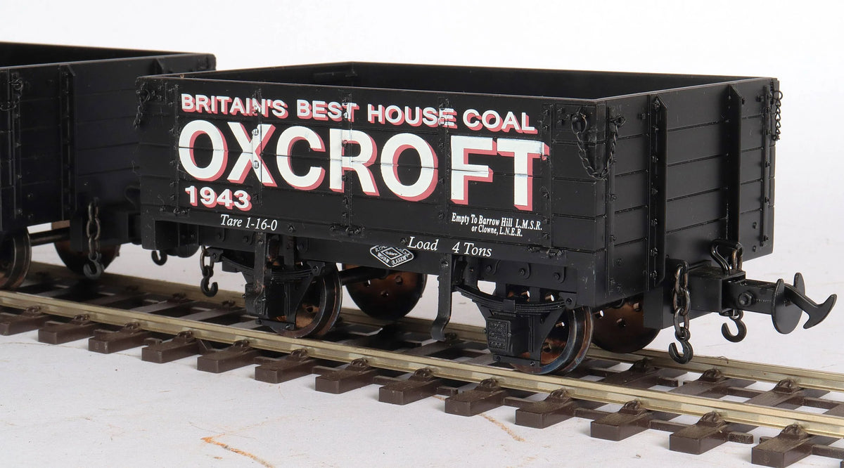 Pair 45mm gauge Welshpool & Llanfair "Oxcroft" open wagons