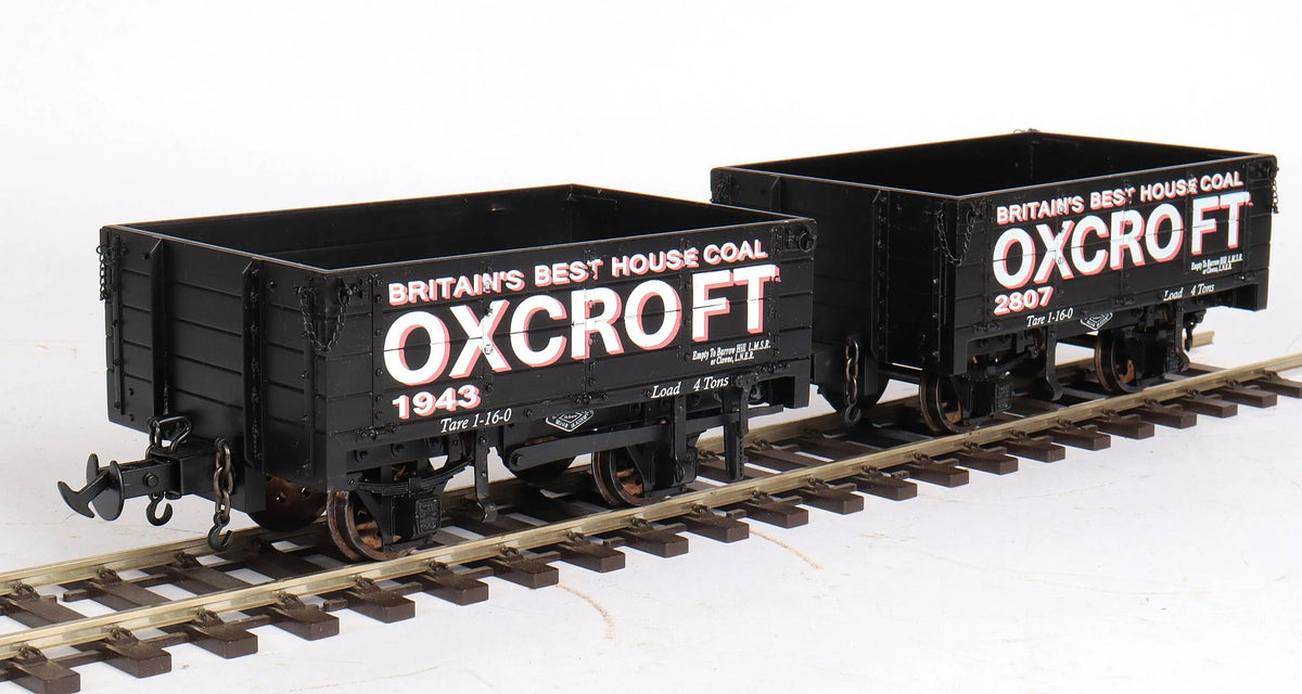 Pair 45mm gauge Welshpool & Llanfair "Oxcroft" open wagons