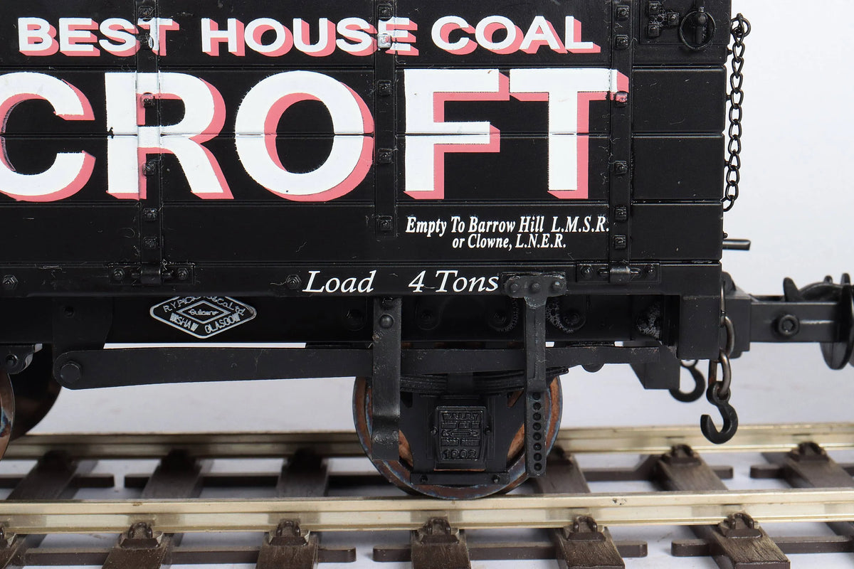 Pair 45mm gauge Welshpool & Llanfair "Oxcroft" open wagons