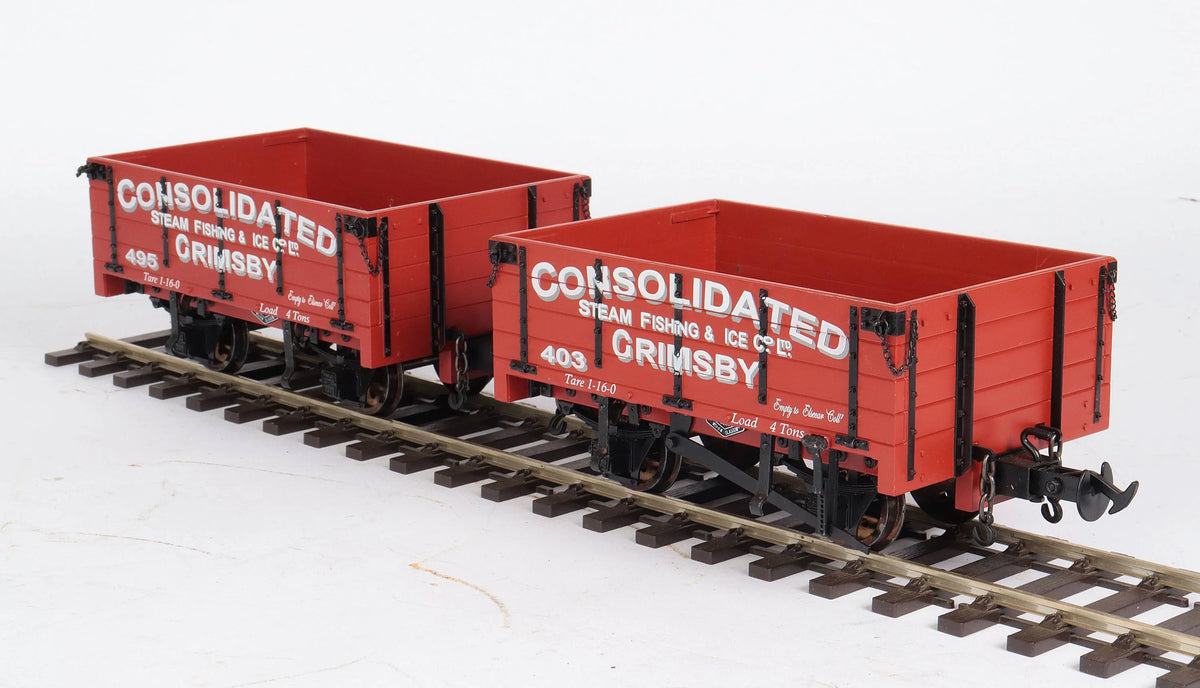Pair of 45mm narrow gauge open wagons