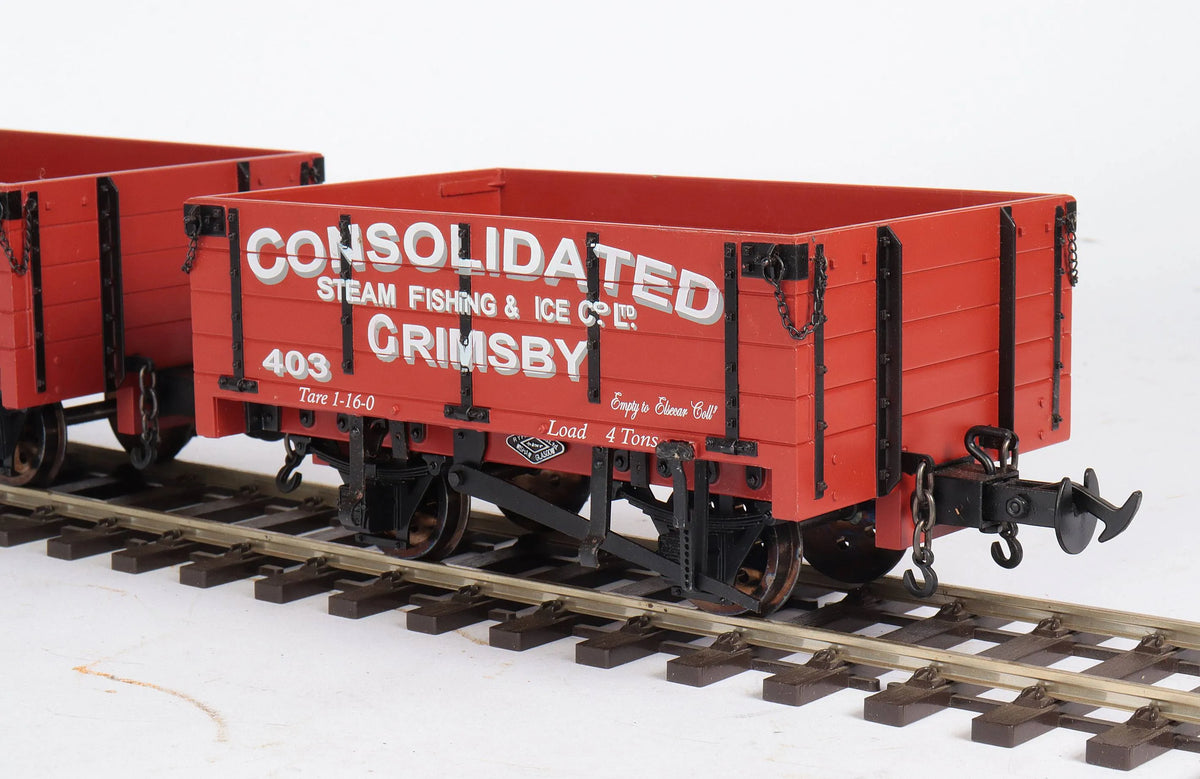Pair of 45mm narrow gauge open wagons
