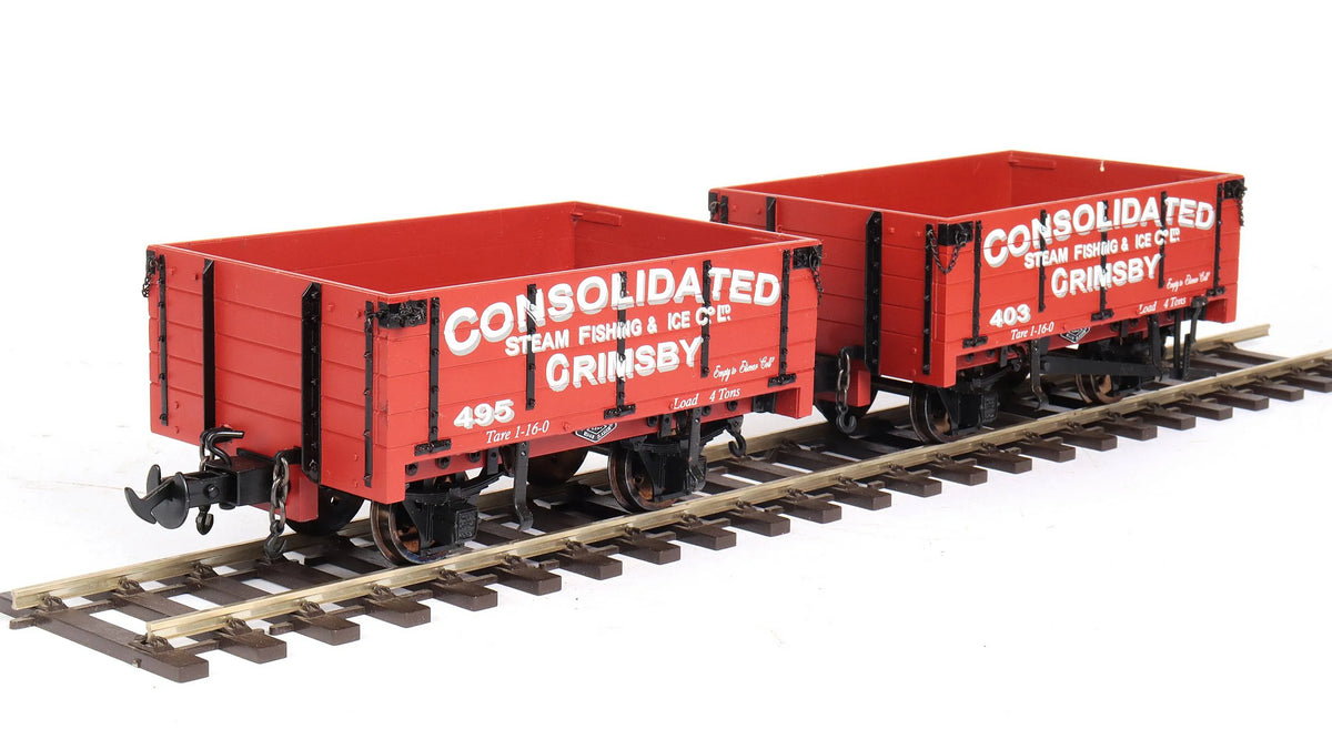 Pair of 45mm narrow gauge open wagons