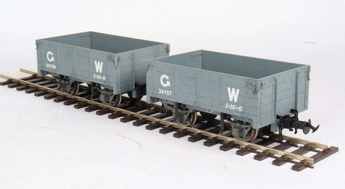 Pair of 45mm gauge Welshpool & Llanfair open wagons