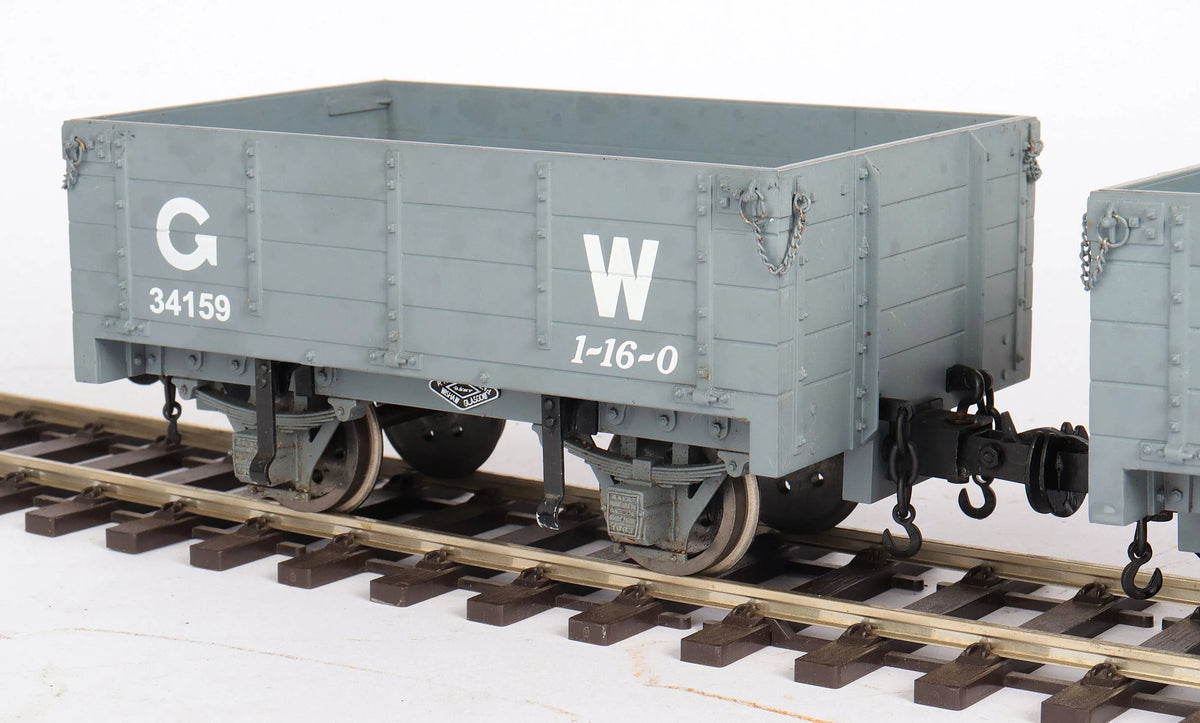 Pair of 45mm gauge Welshpool & Llanfair open wagons