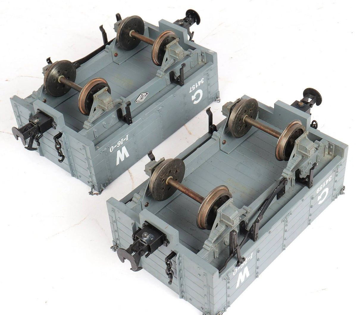 Pair of 45mm gauge Welshpool & Llanfair open wagons