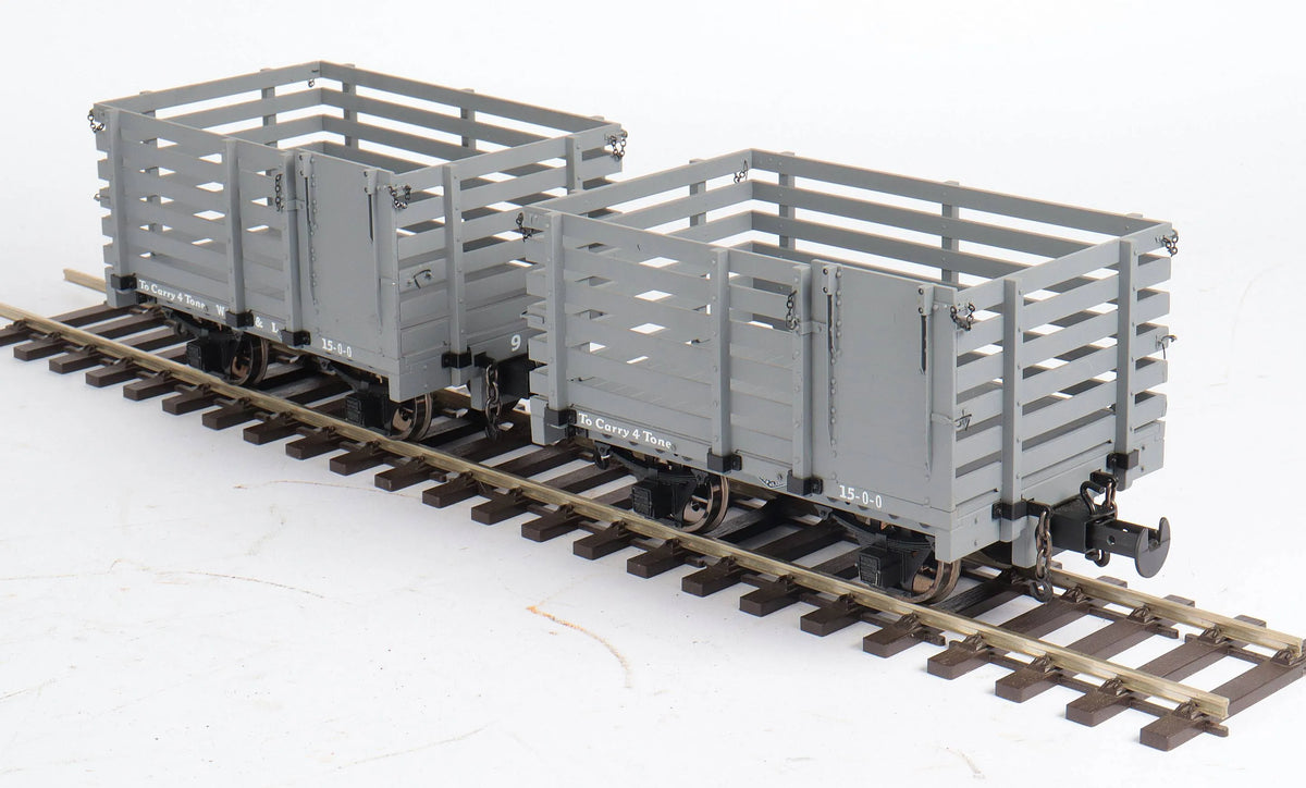 Pair of Accucraft Welshpool & Llanfair sheep wagons