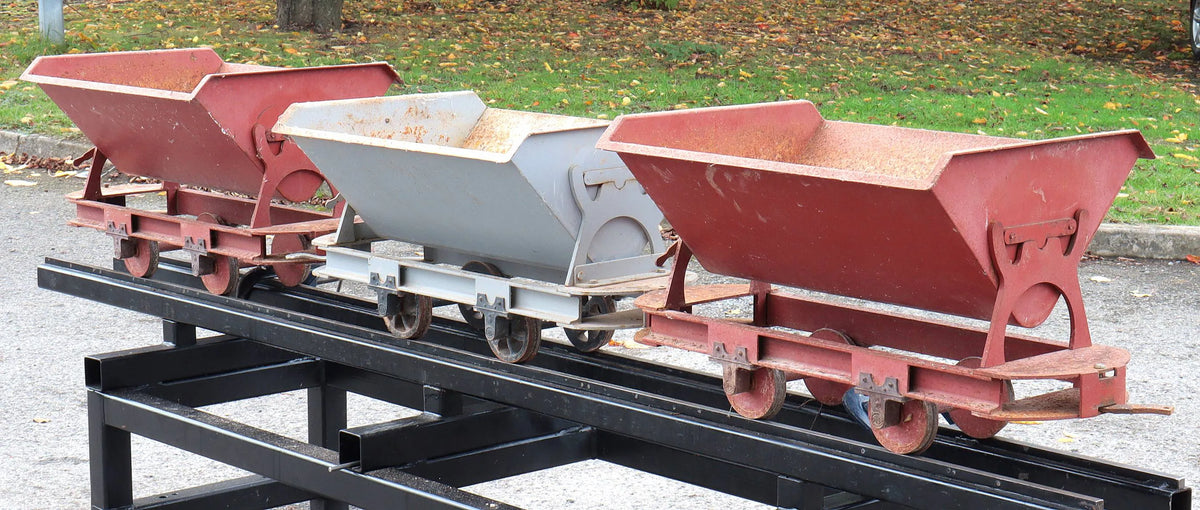 Three tipper wagons