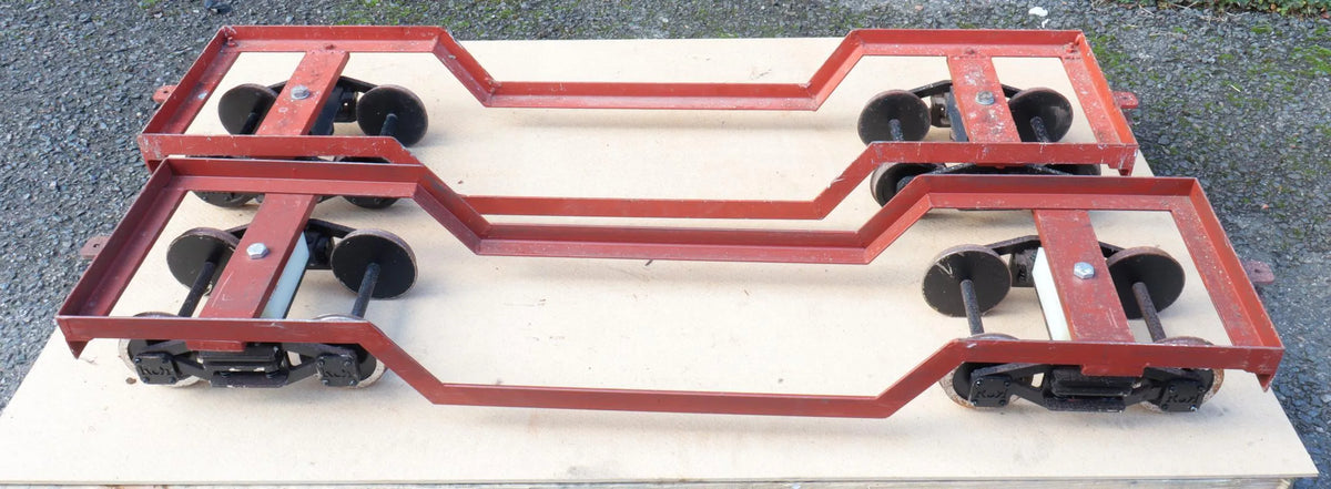 Pair of 5 inch gauge bogie truck chassis