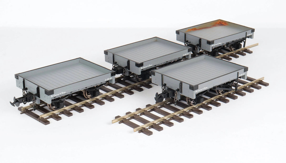 Four Accucraft 45mm narrow gauge W&L match trucks