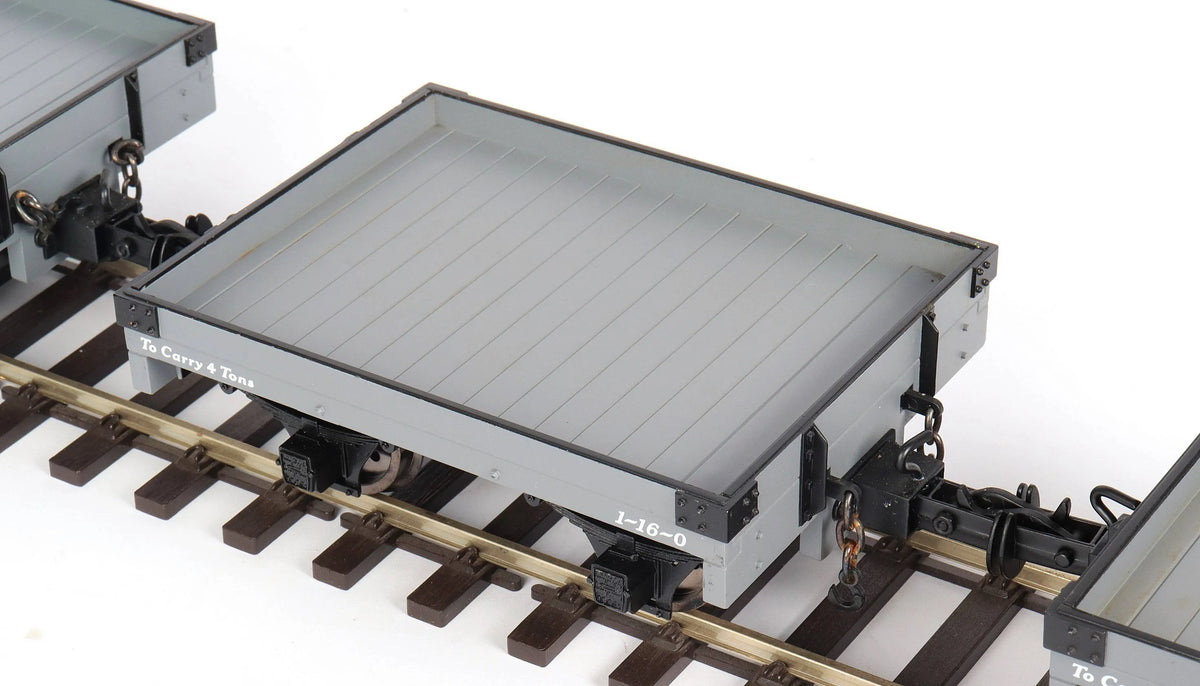 Four Accucraft 45mm narrow gauge W&L match trucks