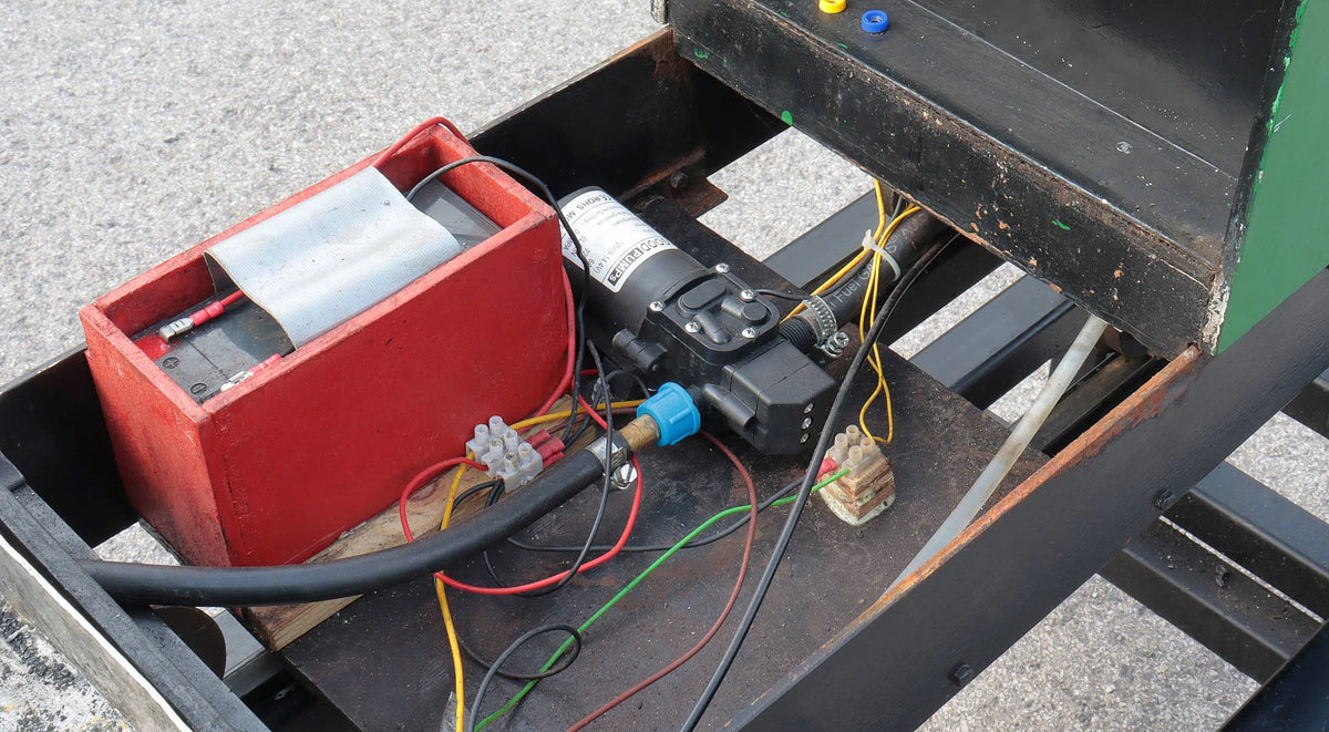 5 inch gauge bogie driving truck with electric boiler feed pump
