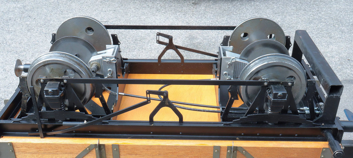 7 1/4 inch gauge 7-plank braked driving truck