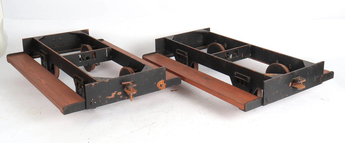 Pair of 5 inch gauge RoR driving truck chassis