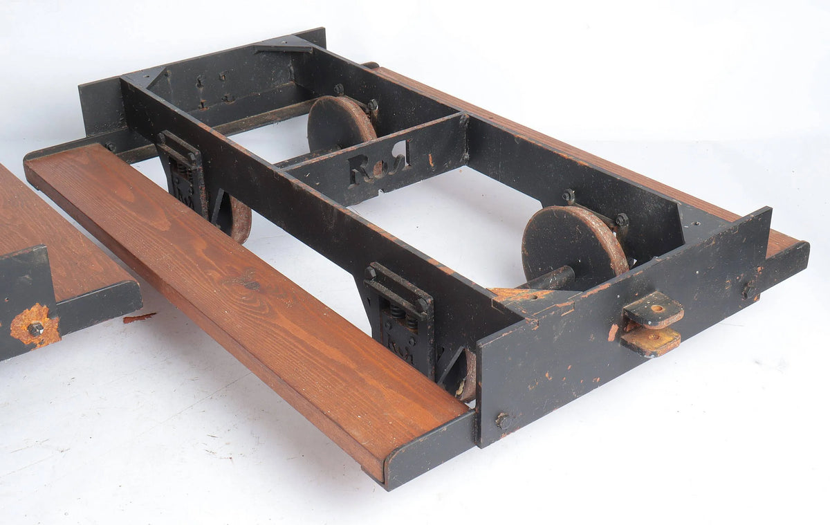 Pair of 5 inch gauge RoR driving truck chassis