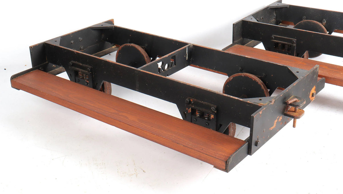 Pair of 5 inch gauge RoR driving truck chassis