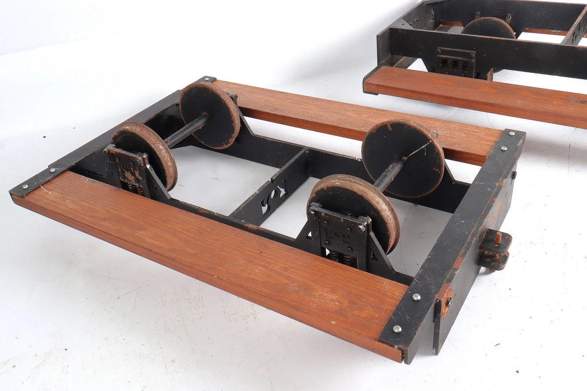 Pair of 5 inch gauge RoR driving truck chassis