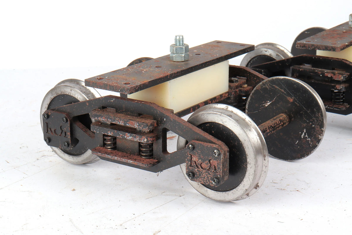 Pair of 5 inch gauge Ride on Railways driving truck bogies