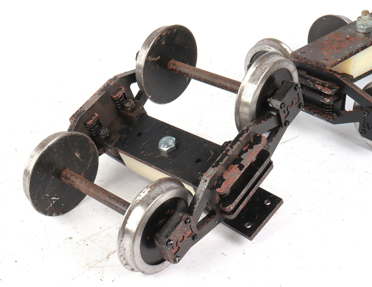 Pair of 5 inch gauge Ride on Railways driving truck bogies