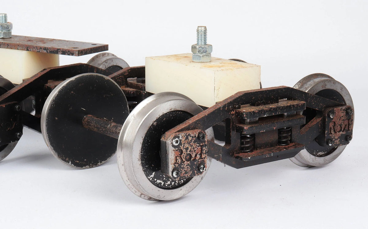 Pair of 5 inch gauge Ride on Railways driving truck bogies