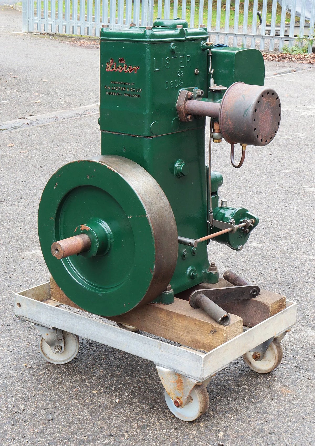 Lister D with marine flywheel