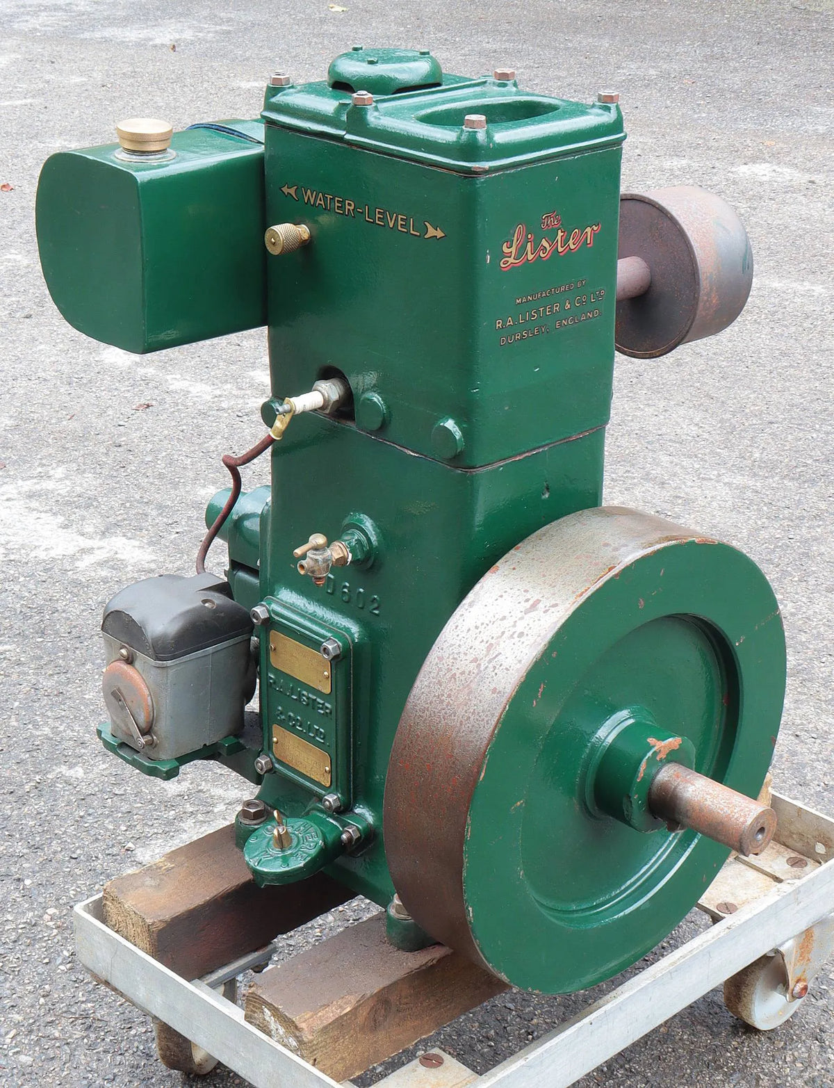 Lister D with marine flywheel