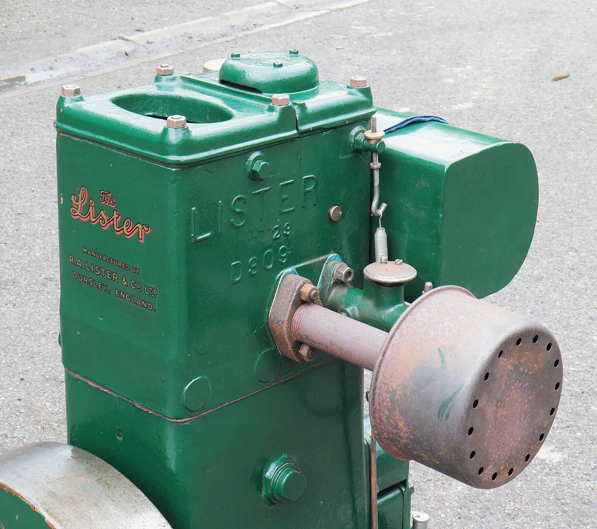 Lister D with marine flywheel