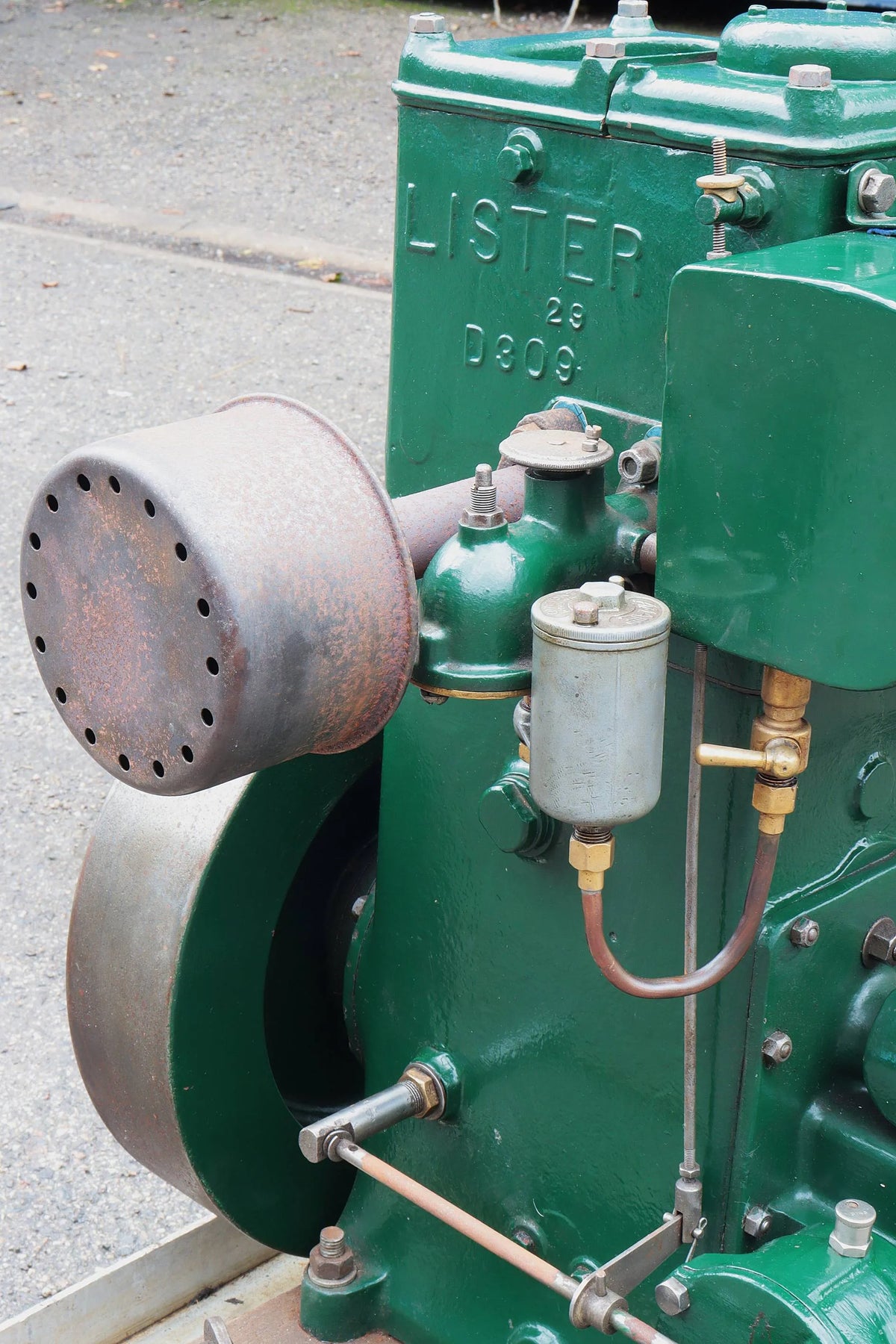 Lister D with marine flywheel