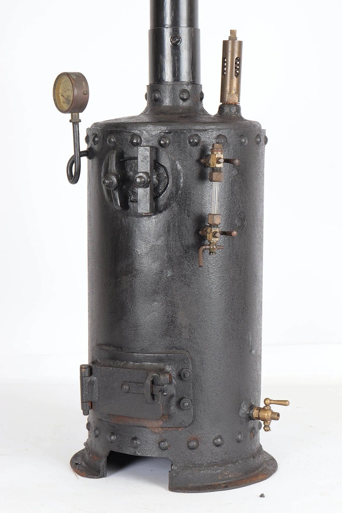 Vertical steel boiler