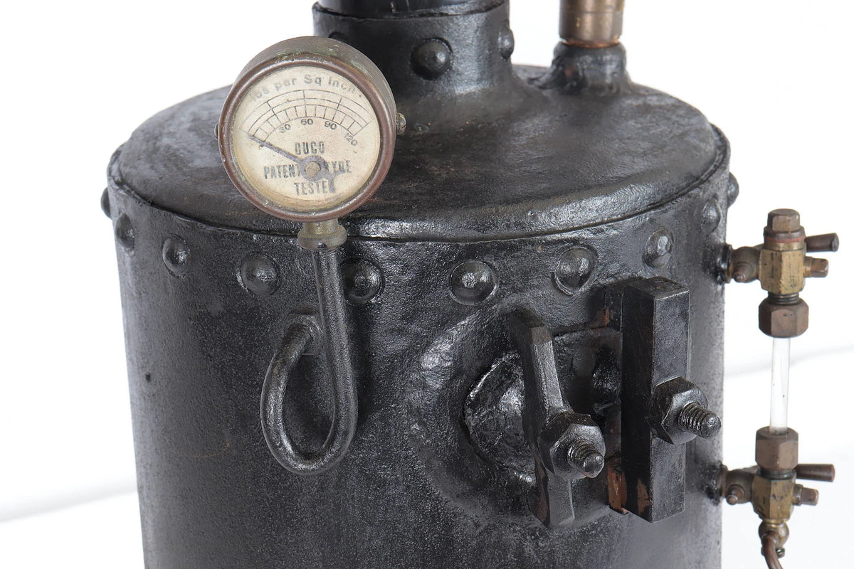 Vertical steel boiler