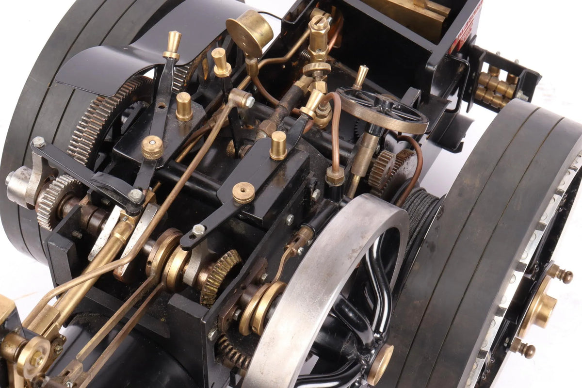 1/10 scale Markie gas-fired ploughing engine