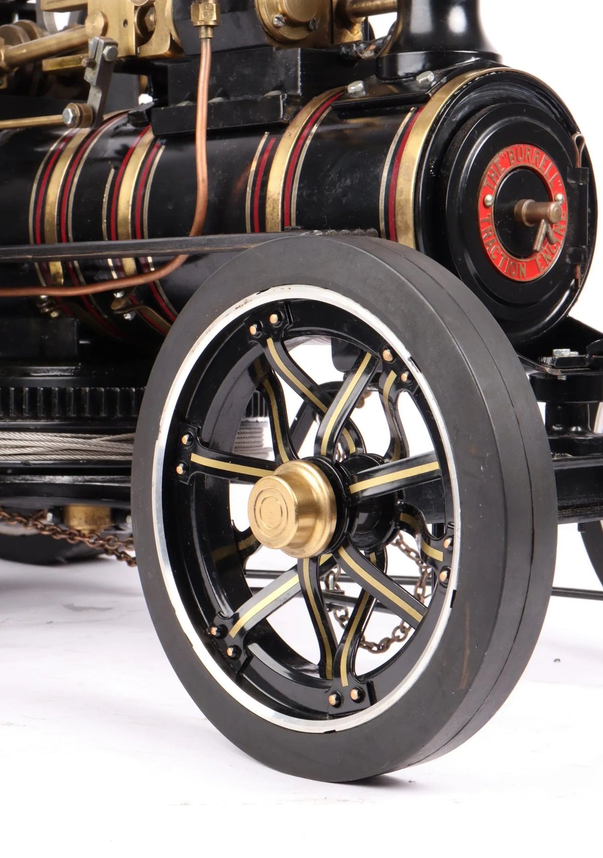 1/10 scale Markie gas-fired ploughing engine