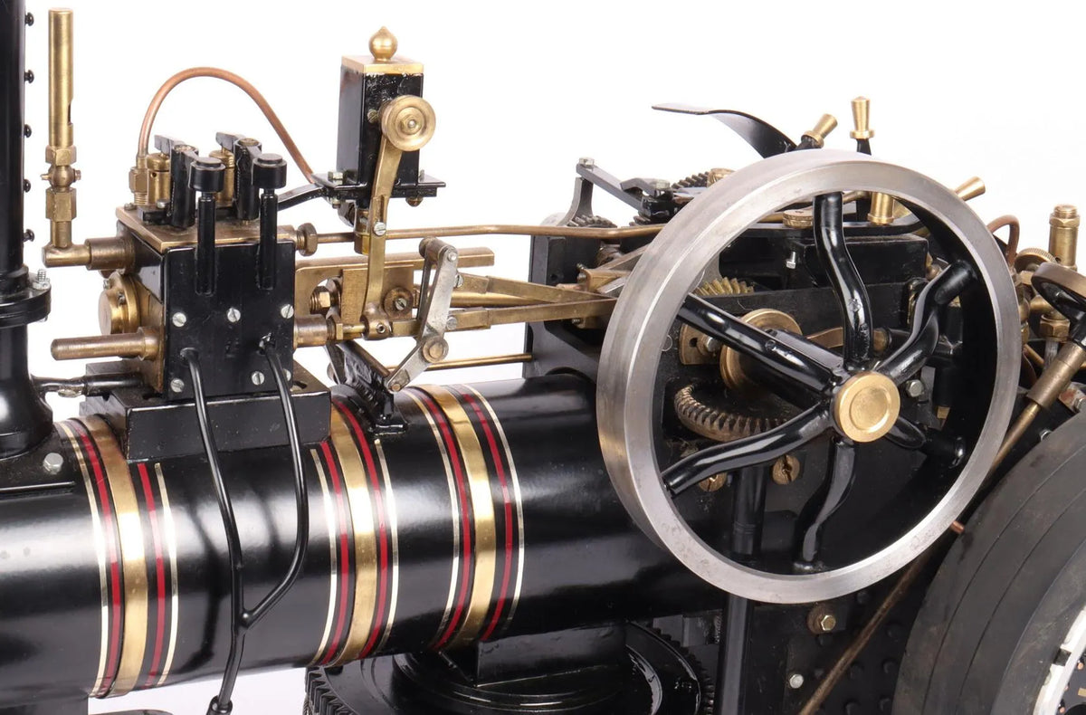 1/10 scale Markie gas-fired ploughing engine