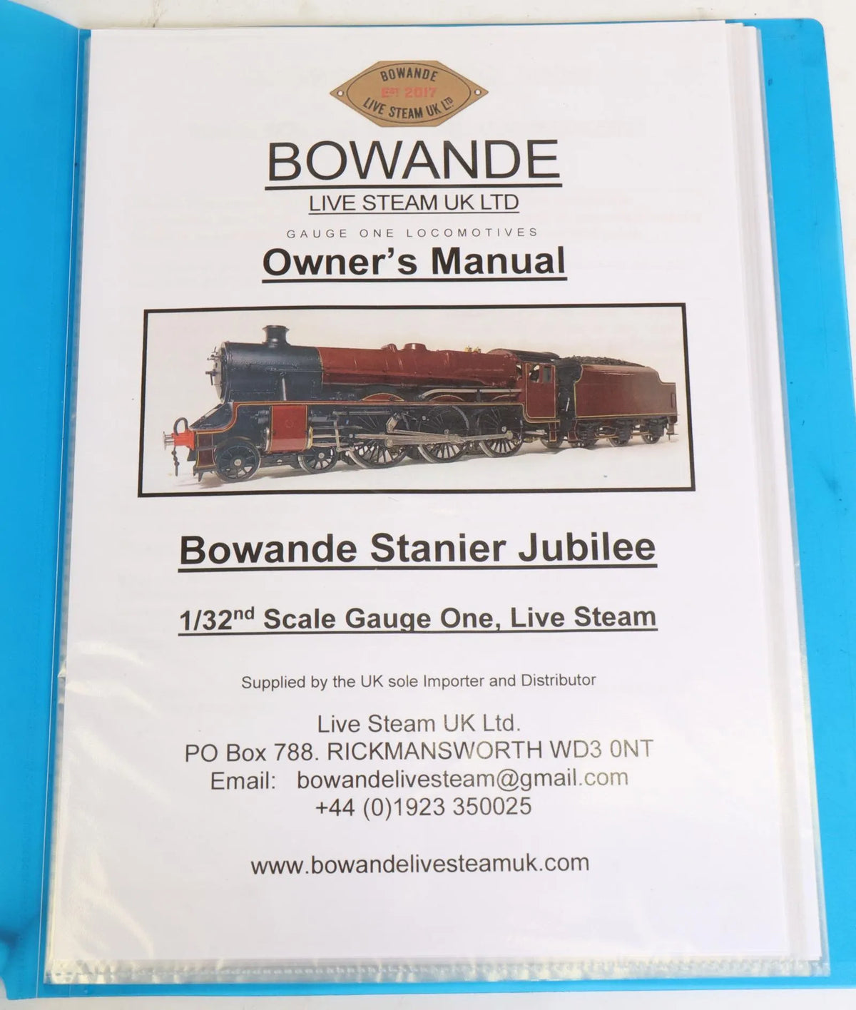 Gauge 1 LMS Jubilee "Leander"