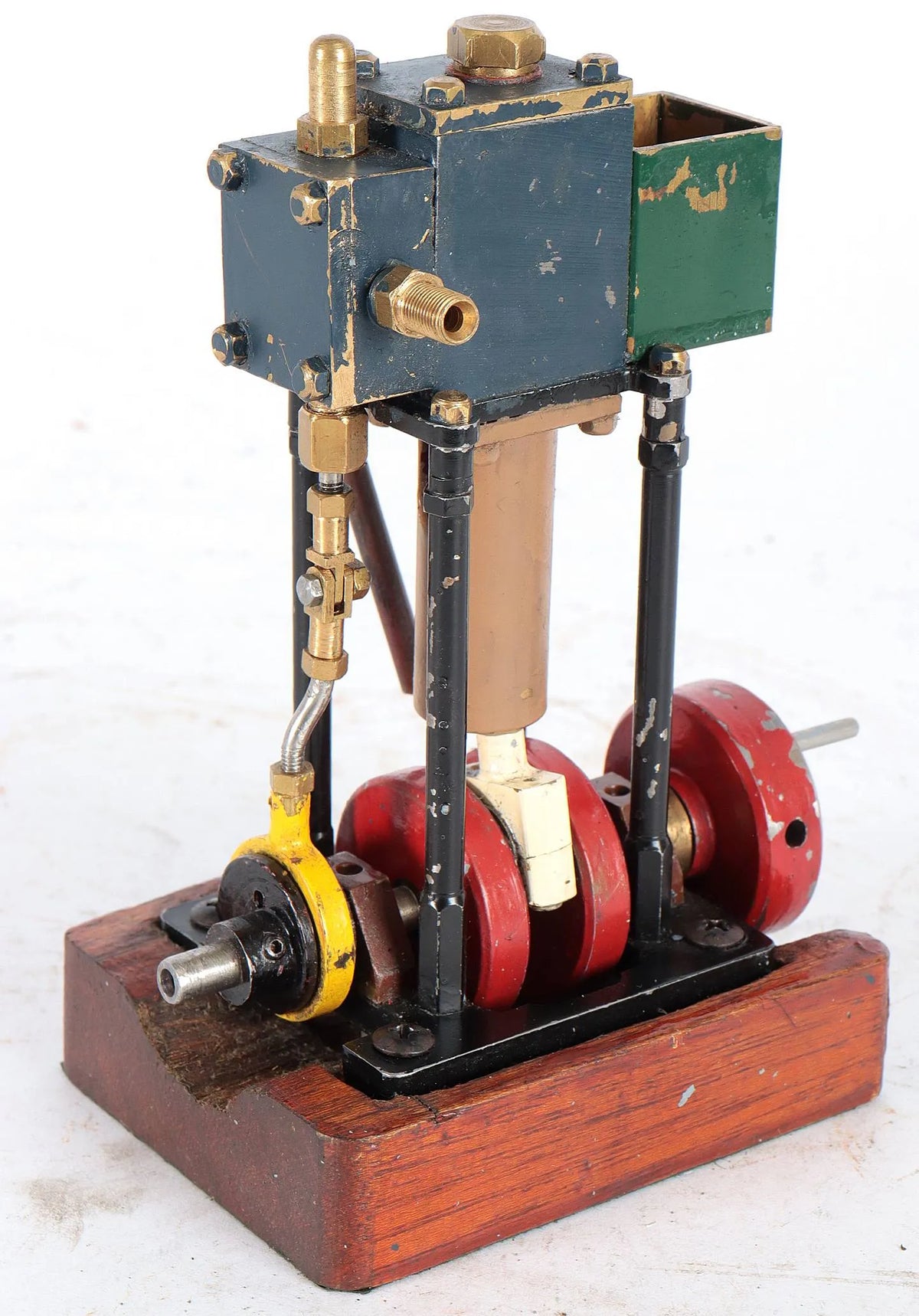 Scratch-built vertical engine
