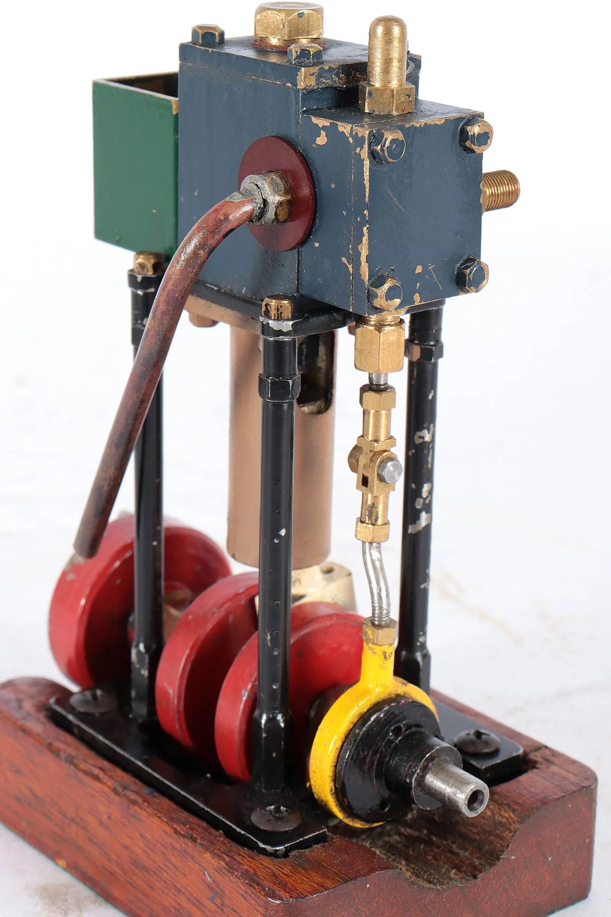 Scratch-built vertical engine