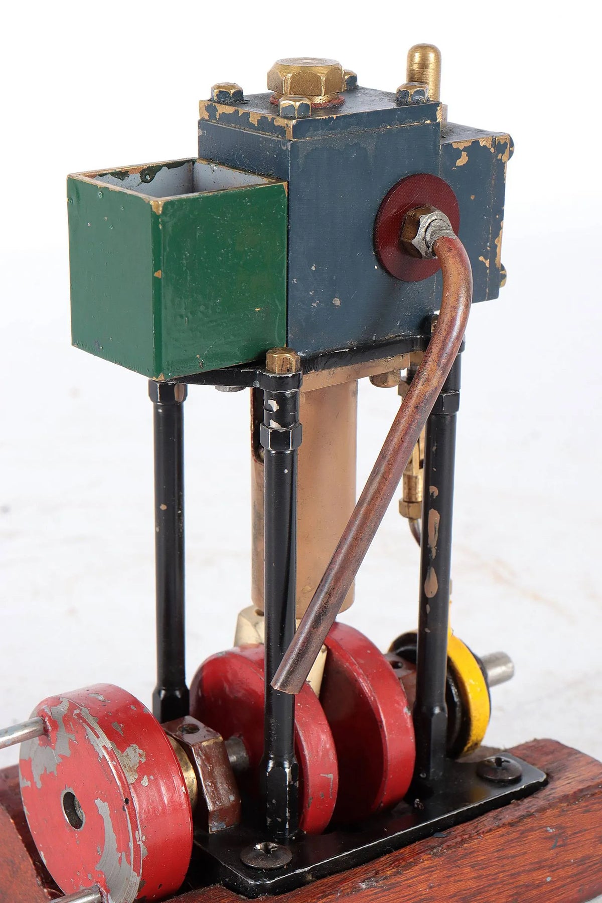 Scratch-built vertical engine