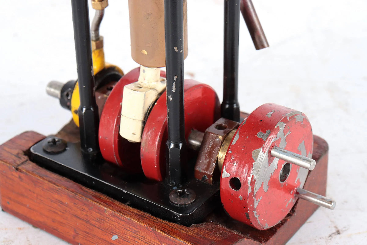 Scratch-built vertical engine