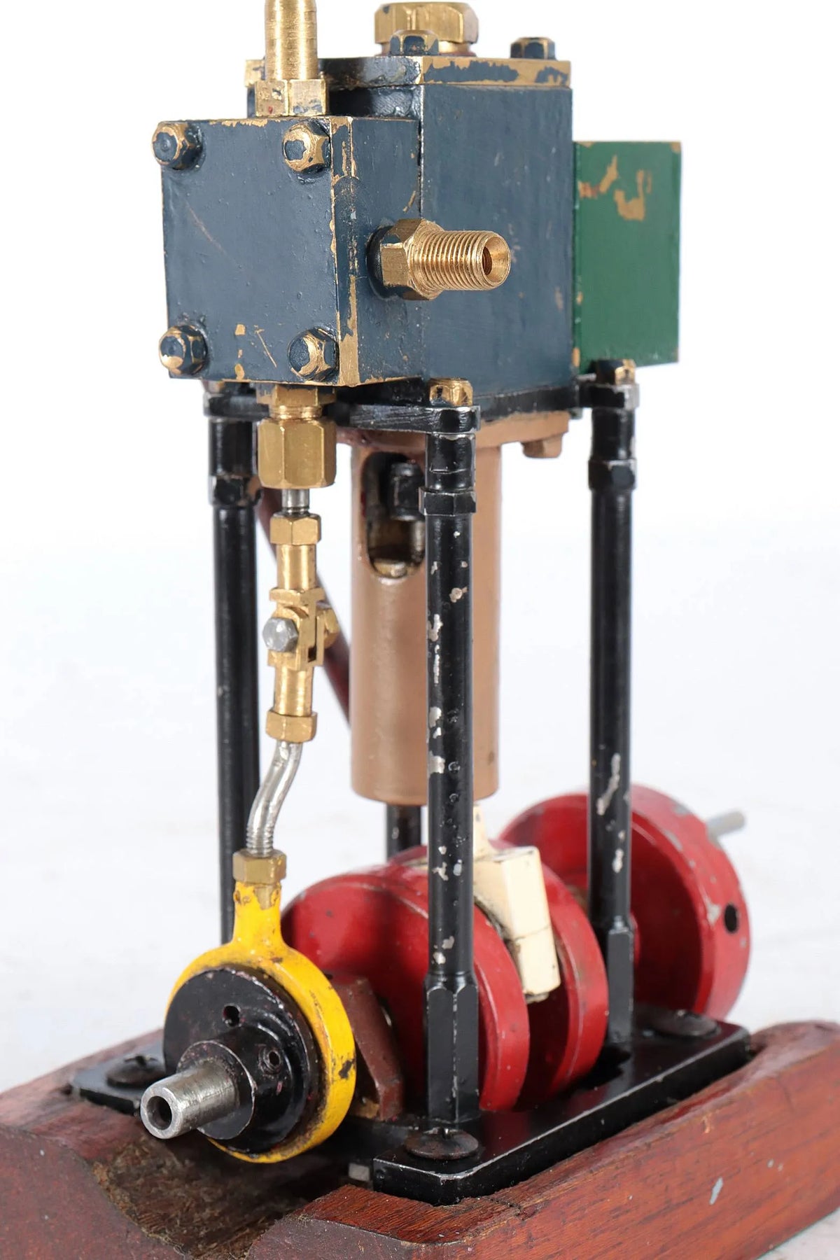 Scratch-built vertical engine