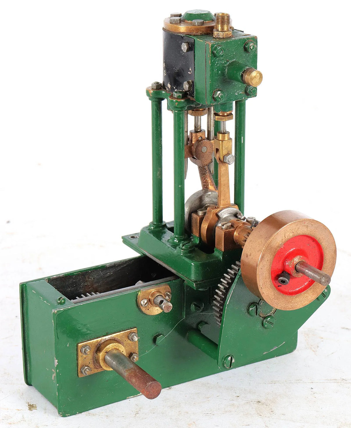 Scratch-built vertical engine