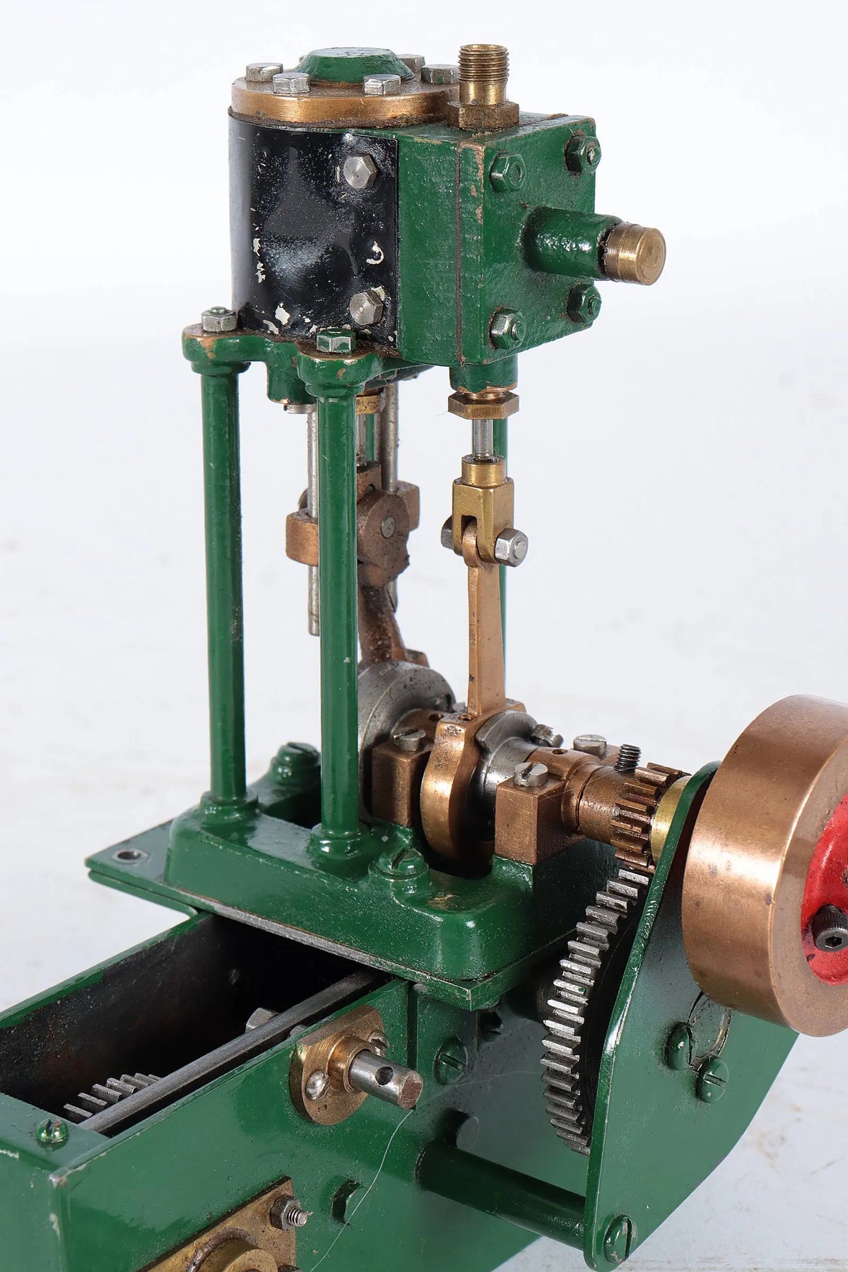 Scratch-built vertical engine