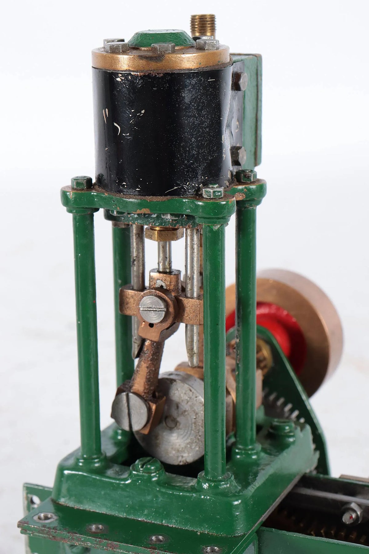 Scratch-built vertical engine